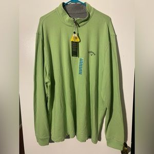 NWT Callaway Men’s Quarter Zip Pullover - XXL - UPF50